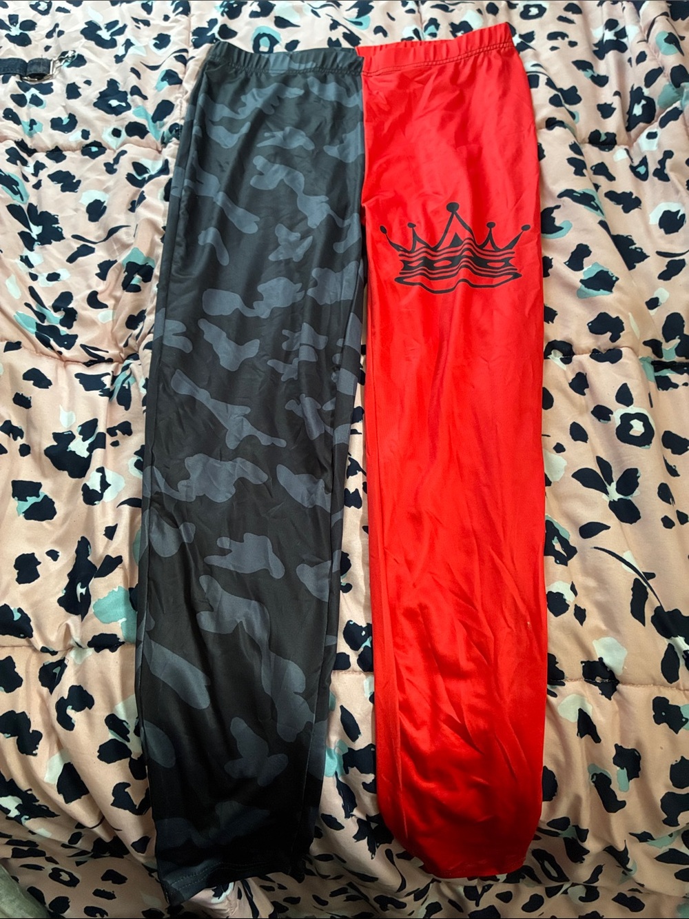 2 piece red and black queen set